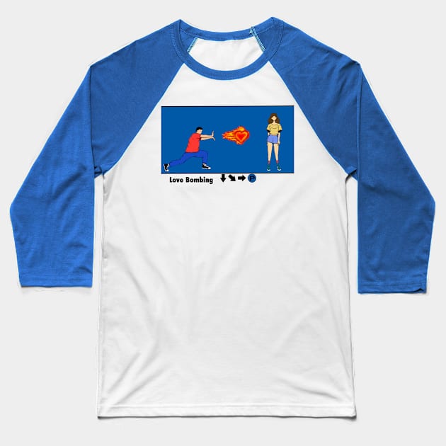 Love bombing Baseball T-Shirt by Zagalar